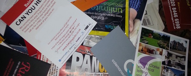 Pile of canvassing leaflets