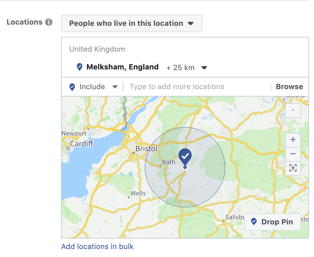 Facebook for Estate Agents - Location